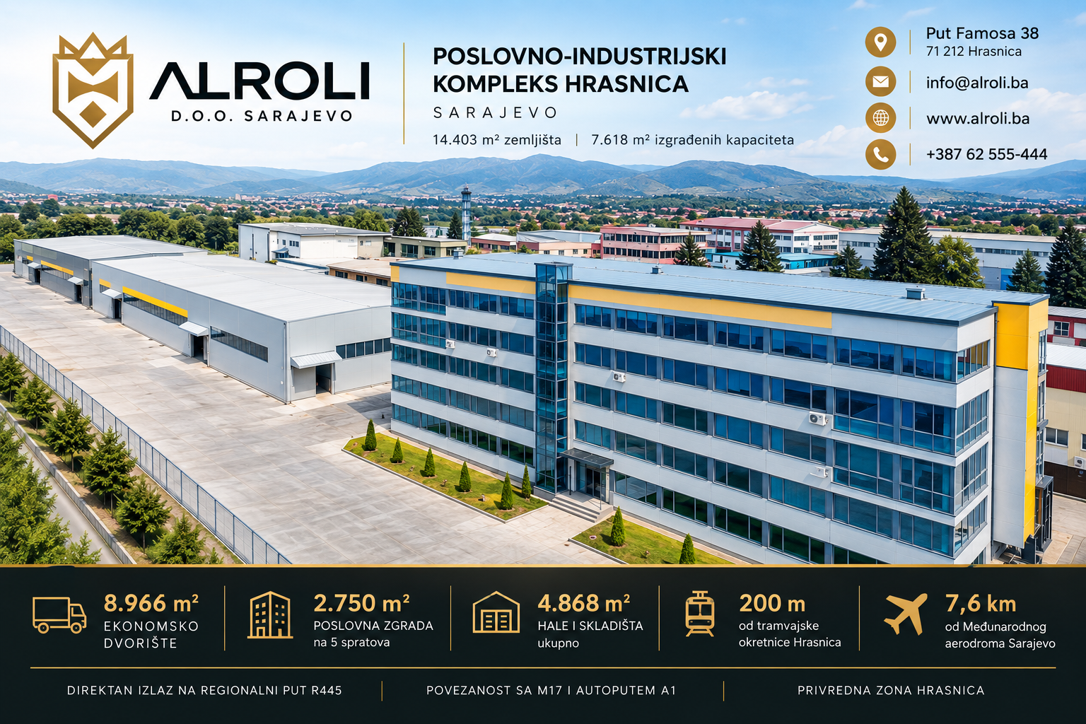 ALROLI Poslovno-industrijski kompleks Hrasnica